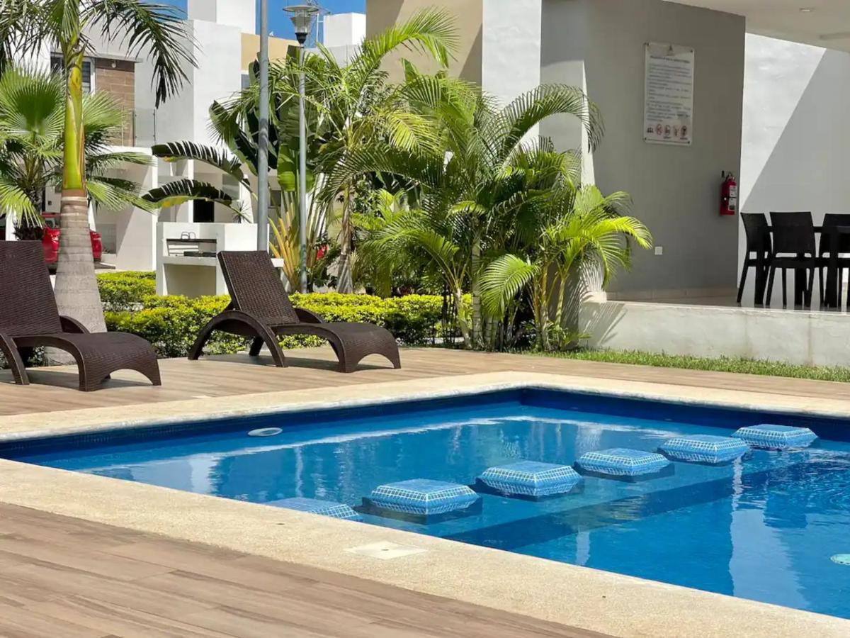 Willa Casa Familiar Cerca De La Playa Con Terraza Privada Cancún Zewnętrze zdjęcie