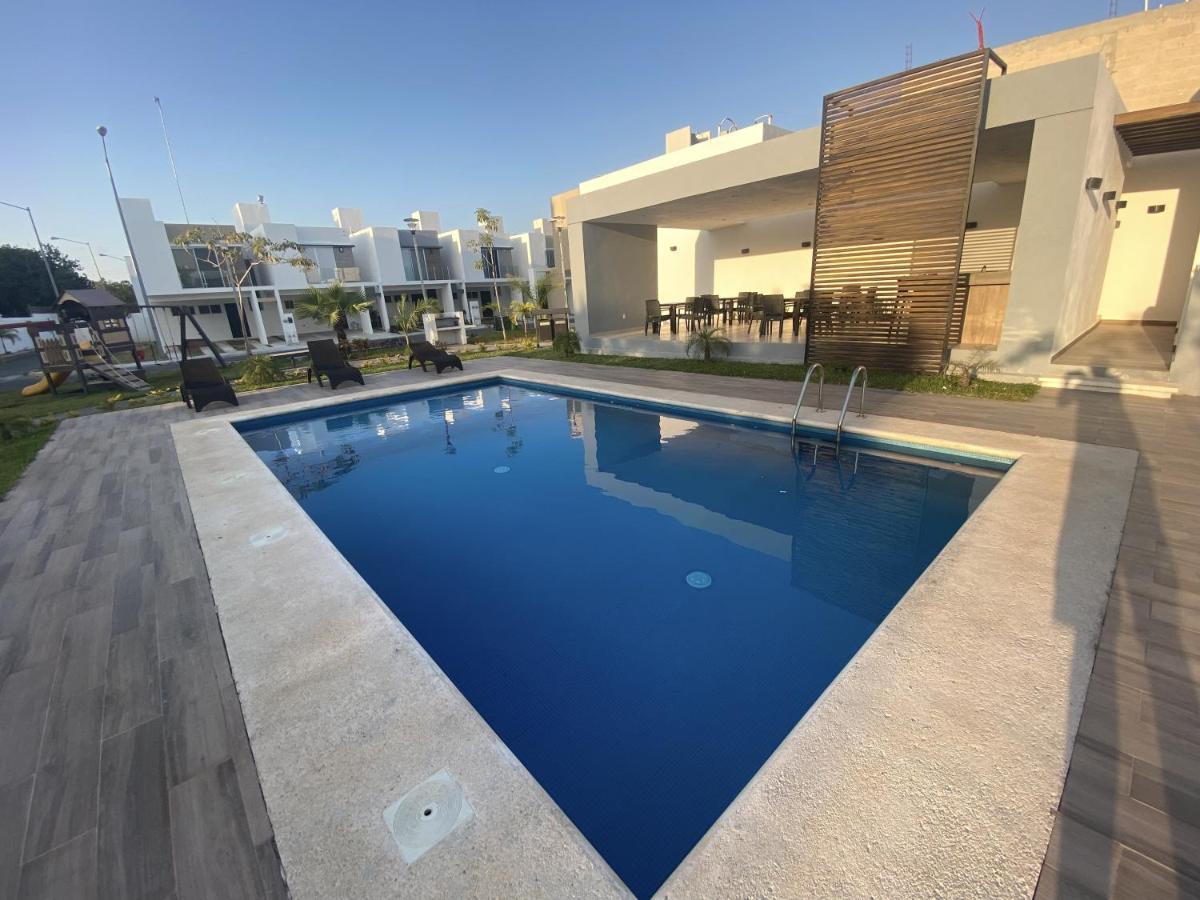 Willa Casa Familiar Cerca De La Playa Con Terraza Privada Cancún Zewnętrze zdjęcie